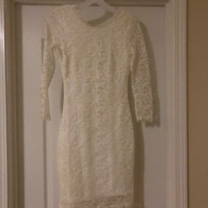 White lace dress
